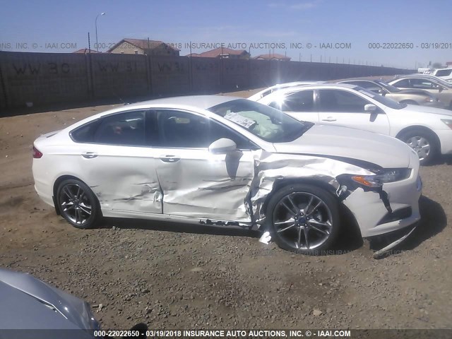 3FA6P0K93ER378439 - 2014 FORD FUSION TITANIUM WHITE photo 6