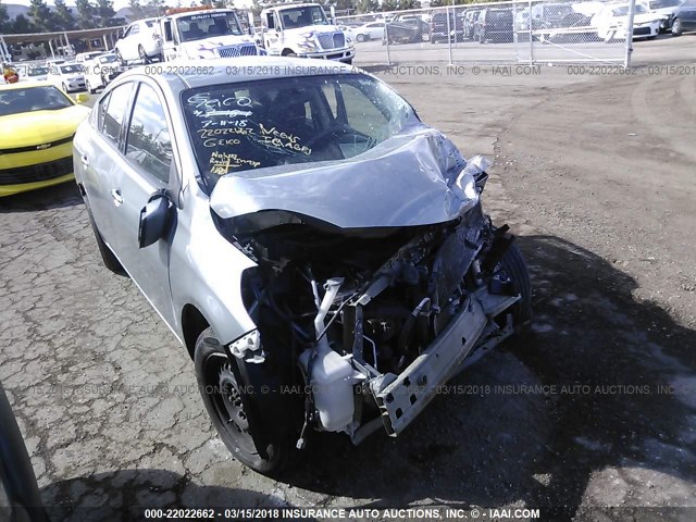 3N1CN7AP0EL813208 - 2014 NISSAN VERSA S/S PLUS/SV/SL GRAY photo 1