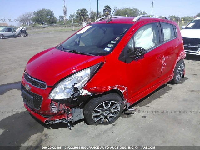 KL8CF6S92DC501690 - 2013 CHEVROLET SPARK 2LT RED photo 6