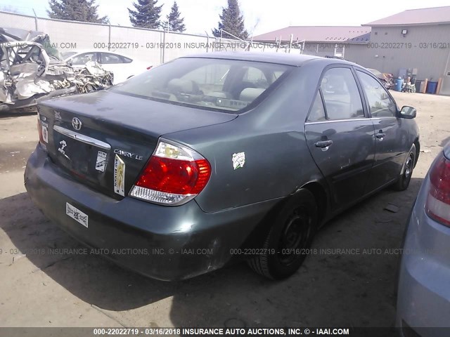 4T1BE32K36U116106 - 2006 TOYOTA CAMRY LE/XLE/SE GREEN photo 4