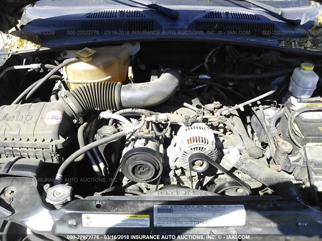 1J4GK48KX7W543878 - 2007 JEEP LIBERTY SPORT Yaşıl foto 10