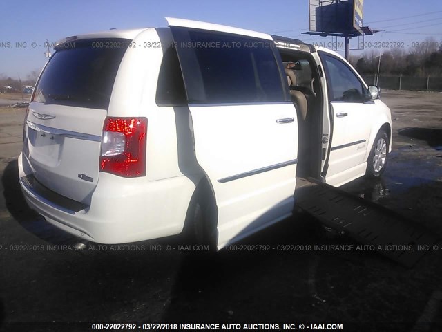 2C4RC1CG6CR144479 - 2012 CHRYSLER TOWN & COUNTRY TOURING L WHITE photo 4