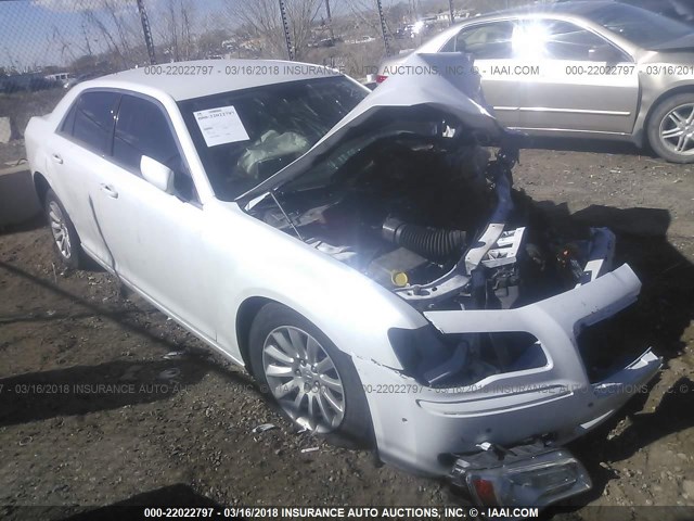 2C3CCAAGXEH212806 - 2014 CHRYSLER 300 WHITE photo 1