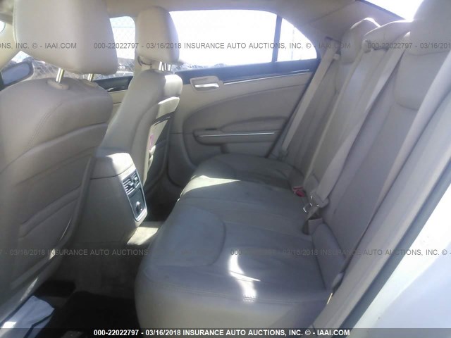 2C3CCAAGXEH212806 - 2014 CHRYSLER 300 WHITE photo 8