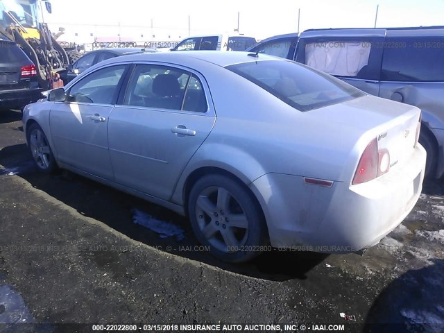 1G1ZH57B39F251330 - 2009 CHEVROLET MALIBU 1LT ვერცხლისფერი ფოტო 3