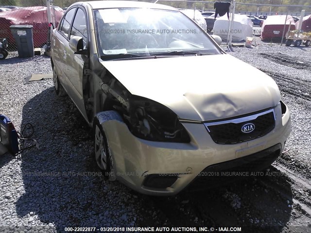 KNADH4A33A6677839 - 2010 KIA RIO LX/SX GOLD photo 6