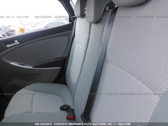 KMHCT5AE4EU164620 - 2014 HYUNDAI ACCENT GLS/GS WHITE photo 8