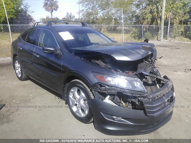 5J6TF1H53AL001977 - 2010 HONDA ACCORD CROSSTOUR EXL GRAY photo 1