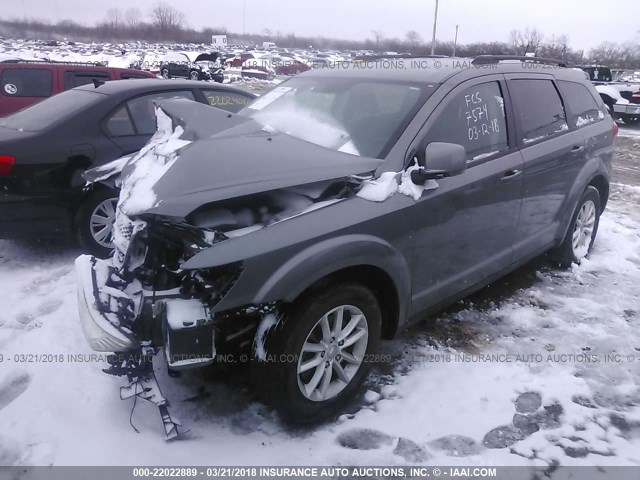 3C4PDCBG3DT517574 - 2013 DODGE JOURNEY SXT GRAY photo 2