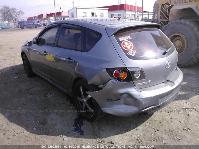 JM1BK143441175509 - 2004 MAZDA 3 HATCHBACK GRAY photo 3