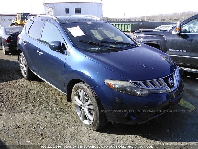 JN8AZ18WX9W111792 - 2009 NISSAN MURANO S/SL/LE BLUE photo 1