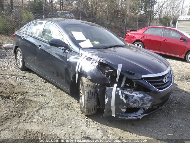 5NPEB4AC1DH683772 - 2013 HYUNDAI SONATA GLS BLUE photo 1