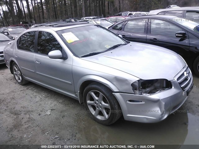 JN1DA31A13T408178 - 2003 NISSAN MAXIMA GLE/SE SILVER photo 1