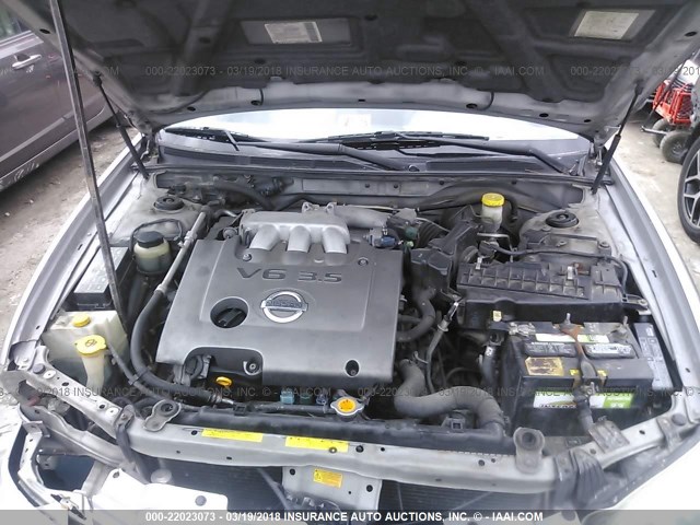 JN1DA31A13T408178 - 2003 NISSAN MAXIMA GLE/SE SILVER photo 10