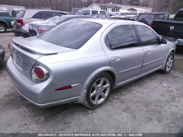 JN1DA31A13T408178 - 2003 NISSAN MAXIMA GLE/SE SILVER photo 4