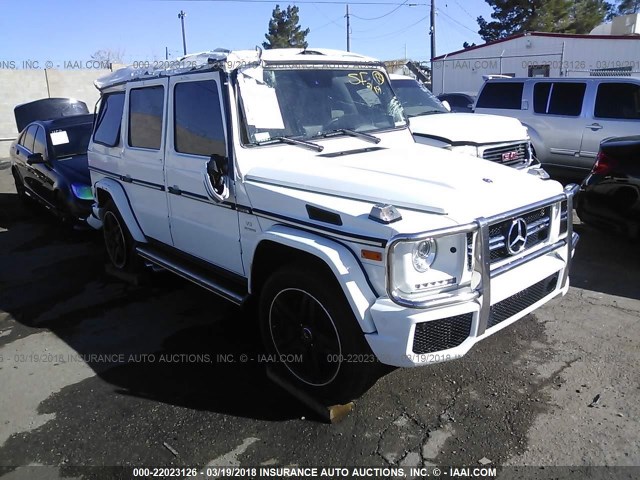 WDCYC7DF2FX238587 - 2015 MERCEDES-BENZ G 63 AMG WHITE photo 1