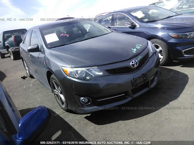 4T1BF1FKXDU647344 - 2013 TOYOTA CAMRY L/SE/LE/XLE GRAY photo 1