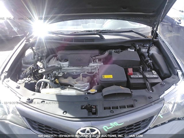 4T1BF1FKXDU647344 - 2013 TOYOTA CAMRY L/SE/LE/XLE GRAY photo 10