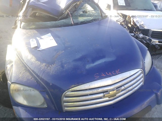 3GNCA13DX8S713787 - 2008 CHEVROLET HHR LS BLUE photo 10