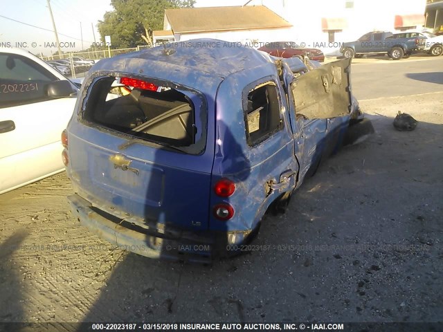 3GNCA13DX8S713787 - 2008 CHEVROLET HHR LS ლურჯი ფოტო 4
