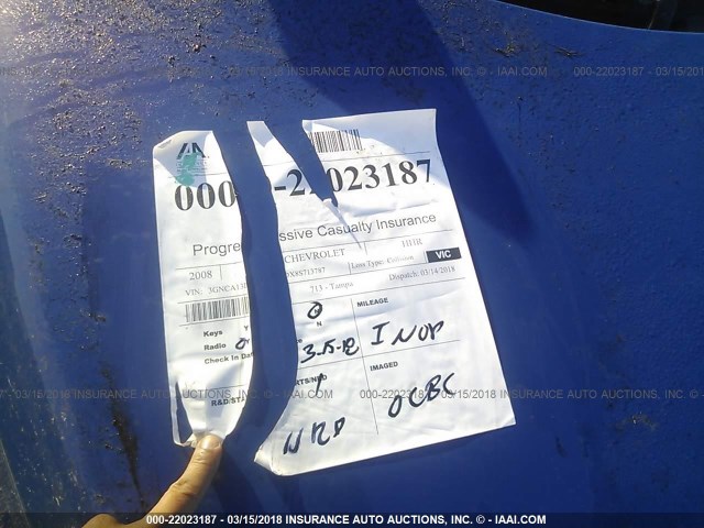 3GNCA13DX8S713787 - 2008 CHEVROLET HHR LS ლურჯი ფოტო 7