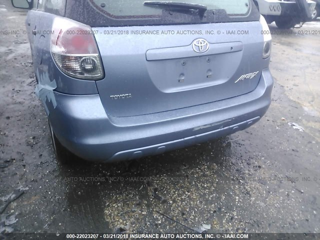 2T1KR32E97C649661 - 2007 TOYOTA COROLLA MATRIX XR BLUE photo 6