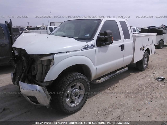 1FD7X3B65FEB72691 - 2015 FORD F350 SUPER DUTY WHITE photo 2