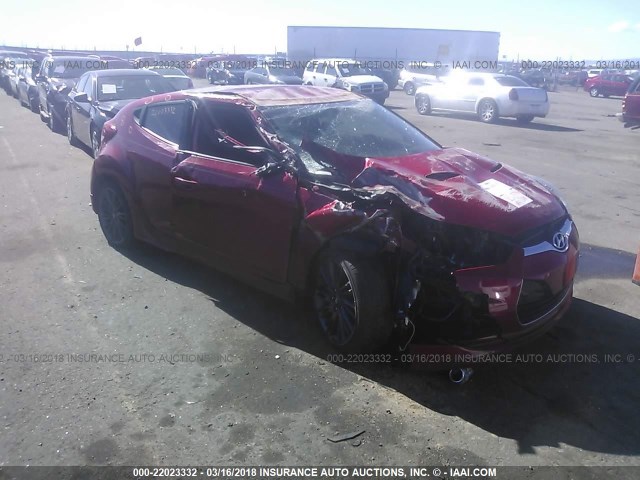 KMHTC6AD0DU142383 - 2013 HYUNDAI VELOSTER RED photo 1