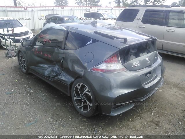 JHMZF1D60GS000930 - 2016 HONDA CR-Z EX GRAY photo 3