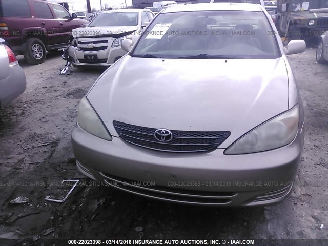 4T1BE32K23U727241 - 2003 TOYOTA CAMRY LE/XLE/SE BEIGE photo 6