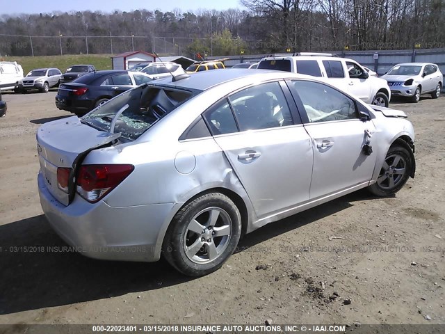 1G1PC5SB9F7282441 - 2015 CHEVROLET CRUZE LT SILVER photo 4