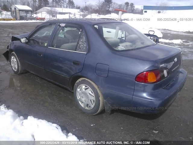 2T1BR12E5YC359830 - 2000 TOYOTA COROLLA VE/CE/LE BLUE photo 3