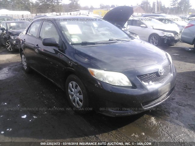 JTDBL40E99J035551 - 2009 TOYOTA COROLLA LE/XLE BLACK photo 1