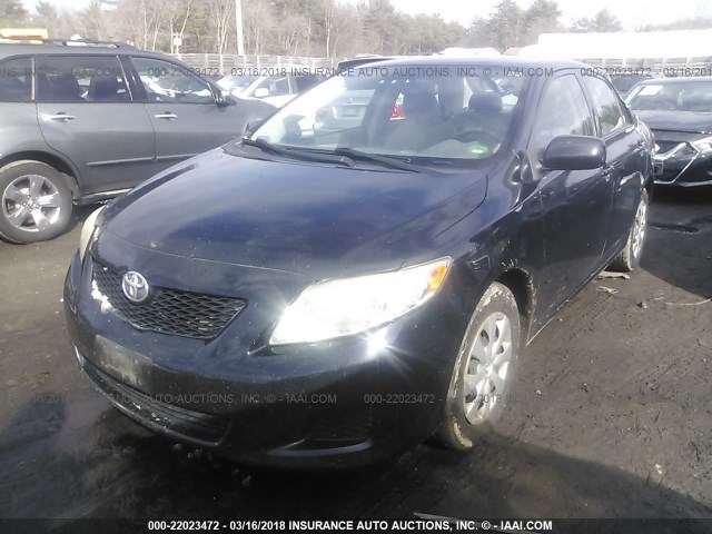 JTDBL40E99J035551 - 2009 TOYOTA COROLLA LE/XLE BLACK photo 2
