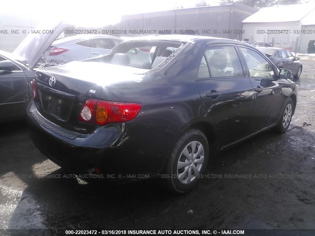 JTDBL40E99J035551 - 2009 TOYOTA COROLLA LE/XLE BLACK photo 4