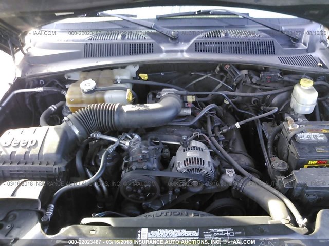 1J4GL48K25W709756 - 2005 JEEP LIBERTY SPORT 绿色 照片 10