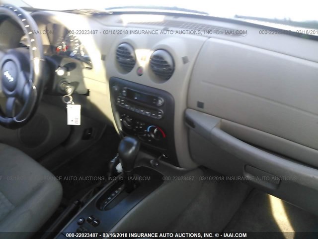 1J4GL48K25W709756 - 2005 JEEP LIBERTY SPORT 绿色 照片 5