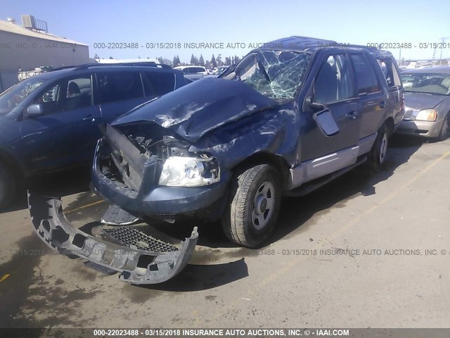 1FMRU15WX3LB78477 - 2003 FORD EXPEDITION XLT ლურჯი ფოტო 2