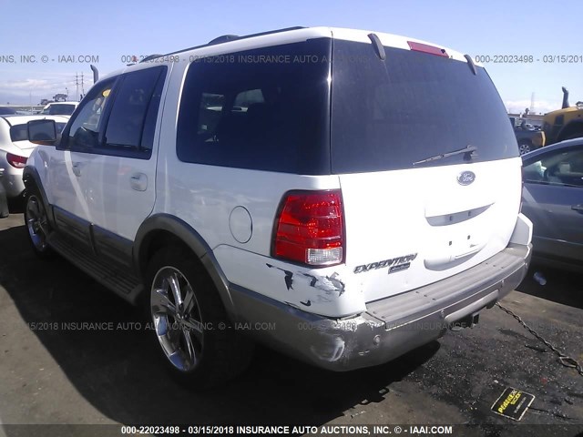 1FMRU17W74LA37056 - 2004 FORD EXPEDITION EDDIE BAUER WHITE photo 3