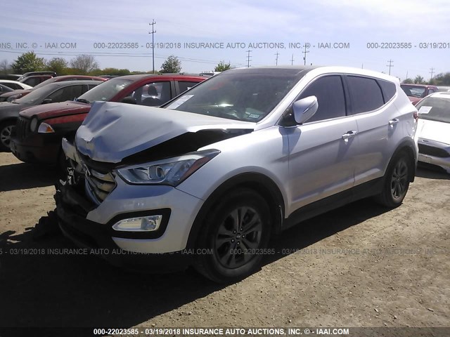 5XYZU3LB1DG121422 - 2013 HYUNDAI SANTA FE SPORT  SILVER photo 2