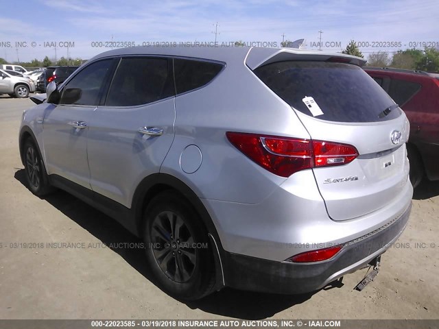 5XYZU3LB1DG121422 - 2013 HYUNDAI SANTA FE SPORT  SILVER photo 3