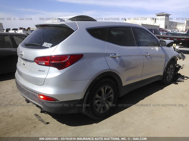 5XYZU3LB1DG121422 - 2013 HYUNDAI SANTA FE SPORT  SILVER photo 4