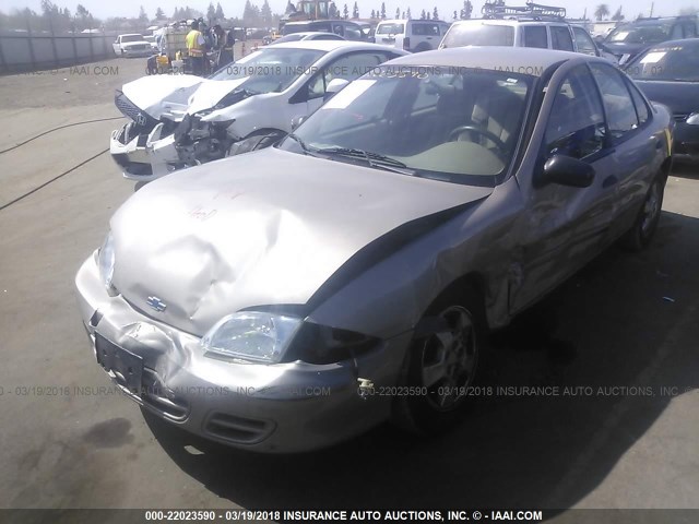 1G1JF524827432418 - 2002 CHEVROLET CAVALIER LS BROWN photo 2