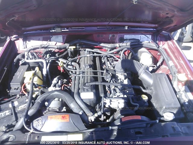 1J4FJ68SXWL217055 - 1998 JEEP CHEROKEE SPORT/CLASSIC ბურგუნდია ფოტო 10