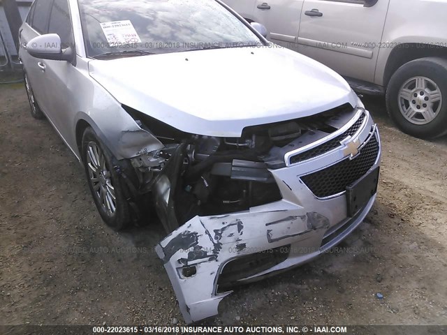 1G1PJ5SC6C7378635 - 2012 CHEVROLET CRUZE ECO SILVER photo 6