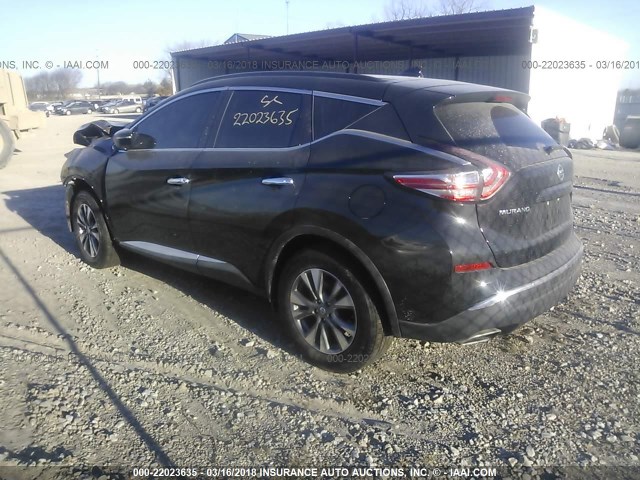 5N1AZ2MHXHN130481 - 2017 NISSAN MURANO S/SL/SV/PLATINUM BLACK photo 3