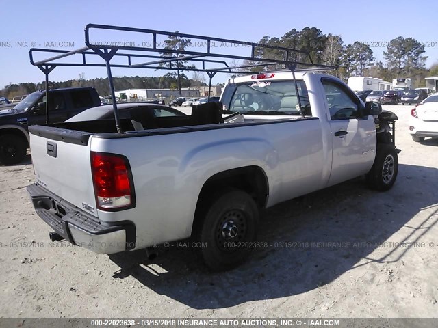 1GTN1TEX7BZ206196 - 2011 GMC SIERRA C1500 ვერცხლისფერი ფოტო 4