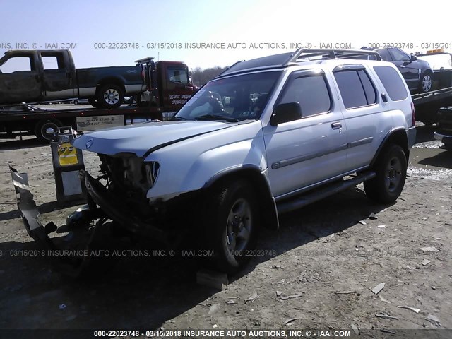 5N1ED28Y02C569055 - 2002 NISSAN XTERRA XE/SE SILVER photo 2