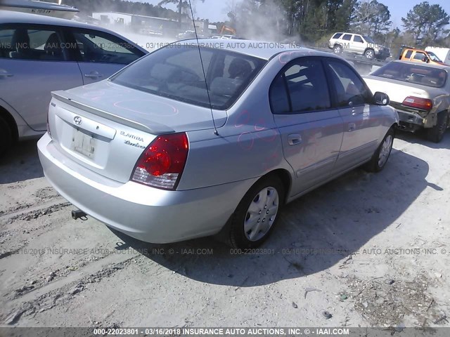 KMHDN46D06U301353 - 2006 HYUNDAI ELANTRA GLS/GT/LIMITED SILVER photo 4