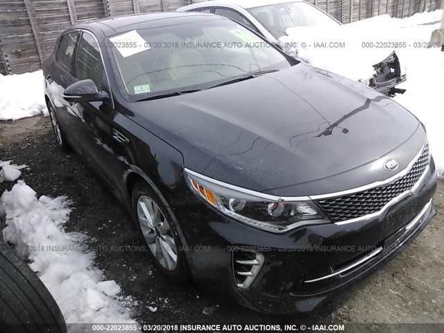 5XXGU4L36HG175203 - 2017 KIA OPTIMA EX BLACK photo 1